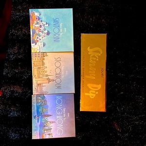 3 Mavie palettes, 1 Jouer Skinny Dip palette